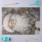 Zwart pak Santa Tissue Papier (Craft)