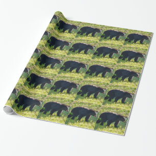 Zwart pakpapier met papa beer