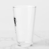 Zwart Palm Tree glas Tumbler (Links)