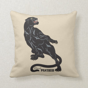 zwart pantser kussen