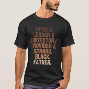 Zwart Papa Junenth Vaderdag Zwart Afrikaans Ameri T-shirt