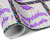 Zwart papier met Confetti Afstuderen-opvulpapier (Rol Hoek)