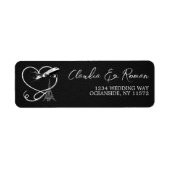 Zwart Paris Passport Label (Voorkant)