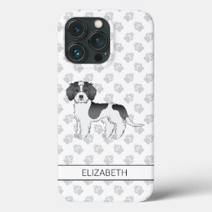 Zwart Parti-kleur Mini Goldendoodle Hond & Naam iPhone 13 Pro Hoesje