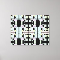 Zwart & pastel geometrische Abstracte kunst
