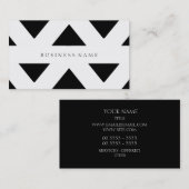 Zwart patroon visitekaartje (Voorkant / Achterkant)