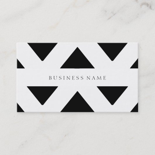 Zwart patroon visitekaartje (Voorkant)