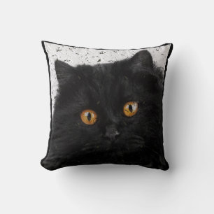 Zwart Perzisch kattengezicht Kussen