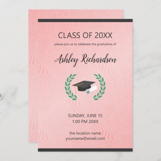 Zwart Pet en Laurel Kaart (Voorkant / Achterkant)