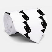 zwart pictogram stropdas (Opgerold)