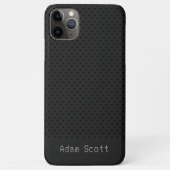 Zwart Pingat Carbon Fiber Graphite Polymer Case-Mate iPhone Case (Achterkant)