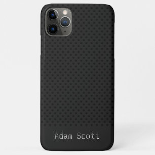 Zwart Pingat Carbon Fiber Graphite Polymer iPhone 11 Pro Max Hoesje