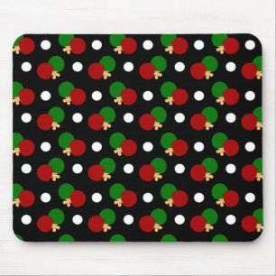 Zwart pingpongpatroon muismat