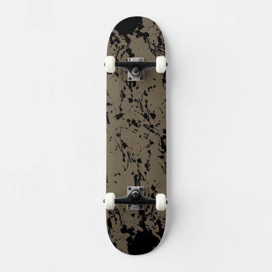 Zwart plastic en druppel skateboard (Voorkant)