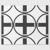 Zwart Plus gebarentafwerkpapier Cadeaupapier (Vlak)