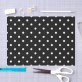 ZWART POLKA DOT tissuepapier (Craft)