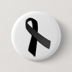 Zwart - POW MIA-herinneringslint Ronde Button 5,7 Cm