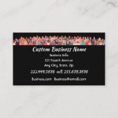 Zwart Professioneel Personeel Mgr, HR Mgr, Visitekaartje (Voorkant)