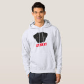 Zwart Pug Life Hoodie (Voorkant volledig)