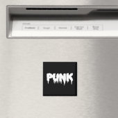 Zwart "Punk" Drip Font Magnet Magneet (Insitu (Vaatwasser))