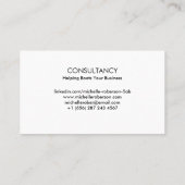 Zwart qr en foto visitekaartje (Achterkant)