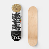 ZWART QUEEN Skateboard (Voorkant)