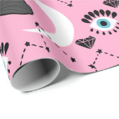 Zwart rafelpapier cadeaupapier (Rol Hoek)