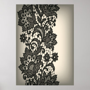 zwart ras Roze beige  Poster