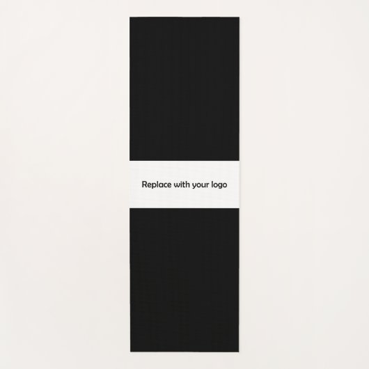 Zwart rechthoek bedrijfslogo studio yogamat (Voorkant)