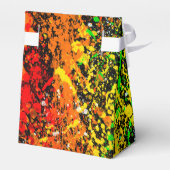 Zwart Regenboog Kleur Verf Splatter Verjaardagsfee Bedankdoosjes (Achterkant)