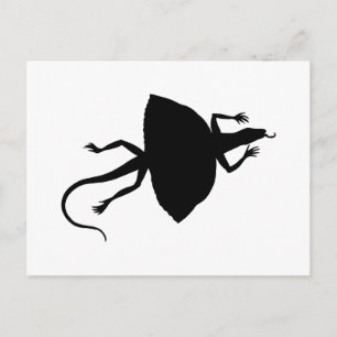 Zwart reptiel briefkaart