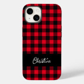 Zwart-rode buffels gepersonaliseerd Case-Mate iPhone case (Achterkant)