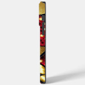 Zwart-rode gouden fluitjes op maat Case-Mate iPhone case (Achterkant / Links)