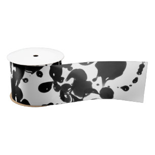 Zwart-rode inkt / plaat + achtergrondkleur lint