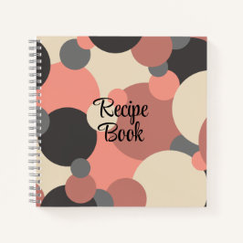 Zwart-rode moleculen receptenboek notitieboek