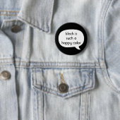 Zwart Ronde Button 5,7 Cm (In situ)