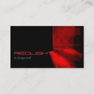 Zwart-rood Abstract minimalistisch ontwerp Visitekaartje