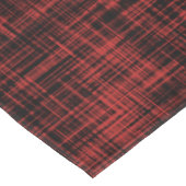 Zwart-rood Abstract Stripe Patroon Tafelkleed (Gekanteld)