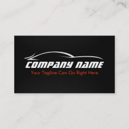 Zwart, rood, auto, auto, koolstofvezel Visitekaart Visitekaartje
