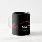 Zwart & Rood Auto Service Mok (Voorkant links)