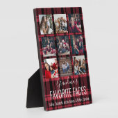 Zwart-rood buffelplaat Aangepast 9 Foto Fotoplaat (Zijkant)