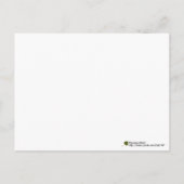 Zwart-rood Dank u Word Cloud Briefkaart (Achterkant)