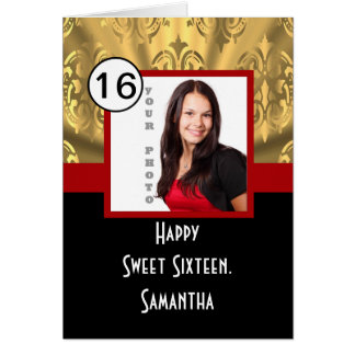 Zwart rood en goud zoete zestien