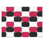 Zwart, rood en wit visoog tafelkleed (Voorkant (Horizontaal))