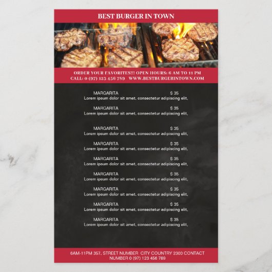 Zwart, Rood Flyer (Voorkant)