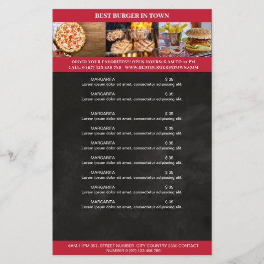 Zwart, Rood Flyer (Voorkant)