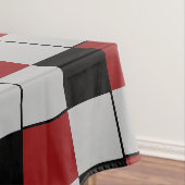 Zwart rood geplakt tablet Tablecloth modern design Tafelkleed (Voorbeeld)