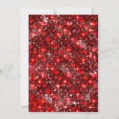 Zwart Rood Goud Masquerade uitnodiging (Achterkant)