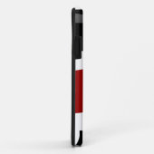 Zwart rood grijs en wit Case-Mate iPhone case (Achterkant/rechts)