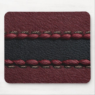 Zwart & rood leereffect muismat